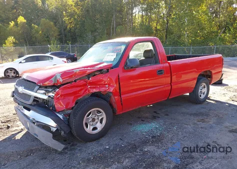 2004 Chevrolet Silverado 1500 Work Truck from USA, damaged, VIN 1GCEC14T84Z217286